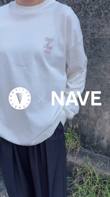 NAVE 【xNAVE】Six Sence Recordコラボ グラフィックロングスリーブT 