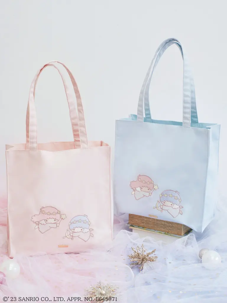 リトルツインスターズ　キキララ Dolly Mixダブルリボントートバッグ Maison de FLEUR】50周年を迎えた「リトルツインスターズ」が登場