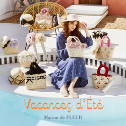 チェリーメイズフリルハンドルカゴバッグ/Maison de FLEUR