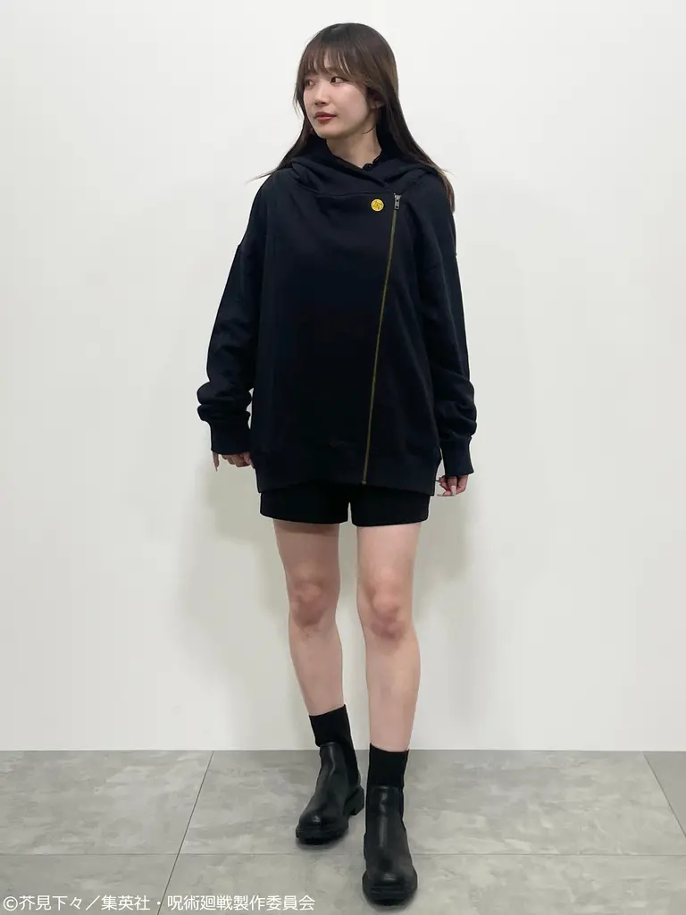 呪術廻戦 呪術高専 校章刺繍ライダースパーカー earth コラボ 呪術廻戦