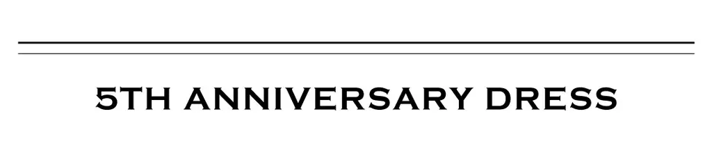 5周年アイテム「ジャガードパフスリーブチュールワンピース」について♡