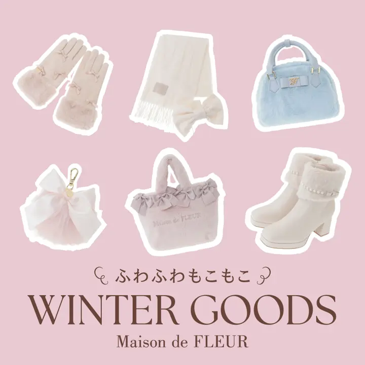 ピンクマニアファーリボンバンスクリップ/Maison de FLEUR（メゾン ド