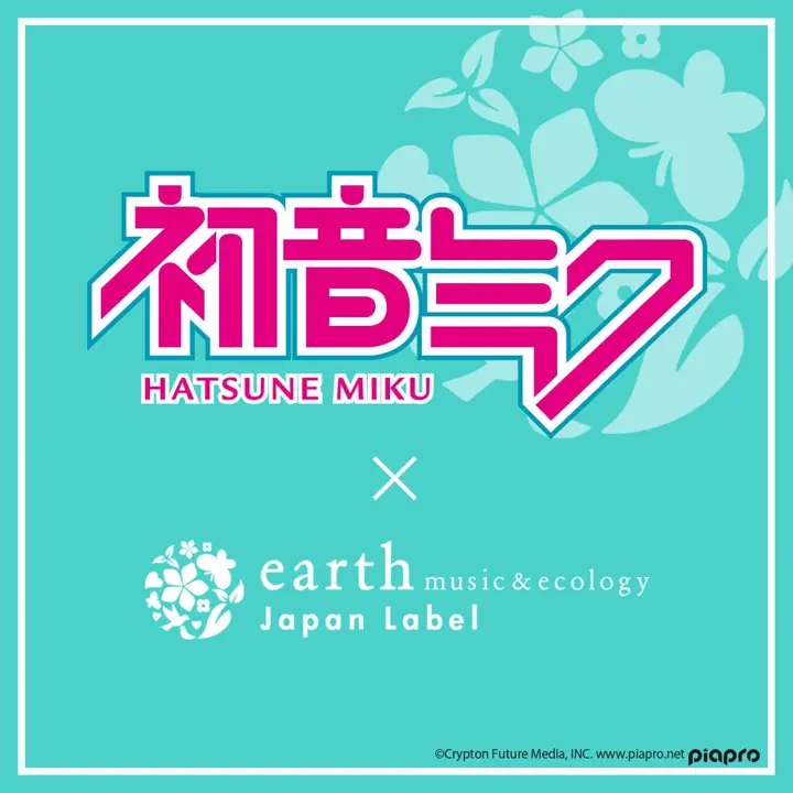 初音ミク 缶バッジ Art by 八三/earth music&ecology Japan Label