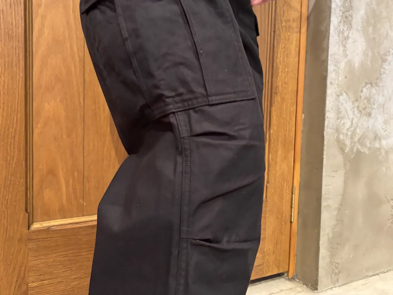 BLACKを穿く》ARMY CARGO PANT BLACK