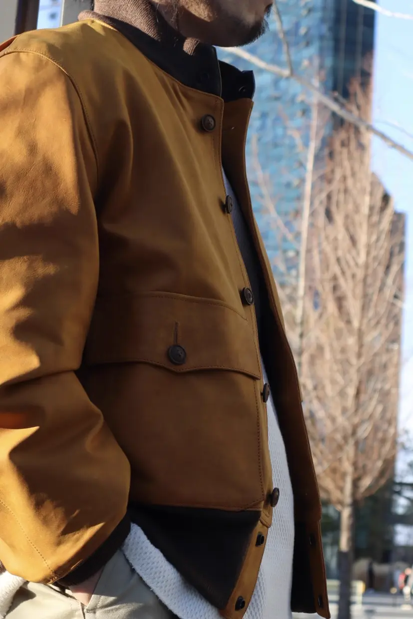 SS26一押しのレザージャケット》A-1 FLGHT JK HORSE NUBACK