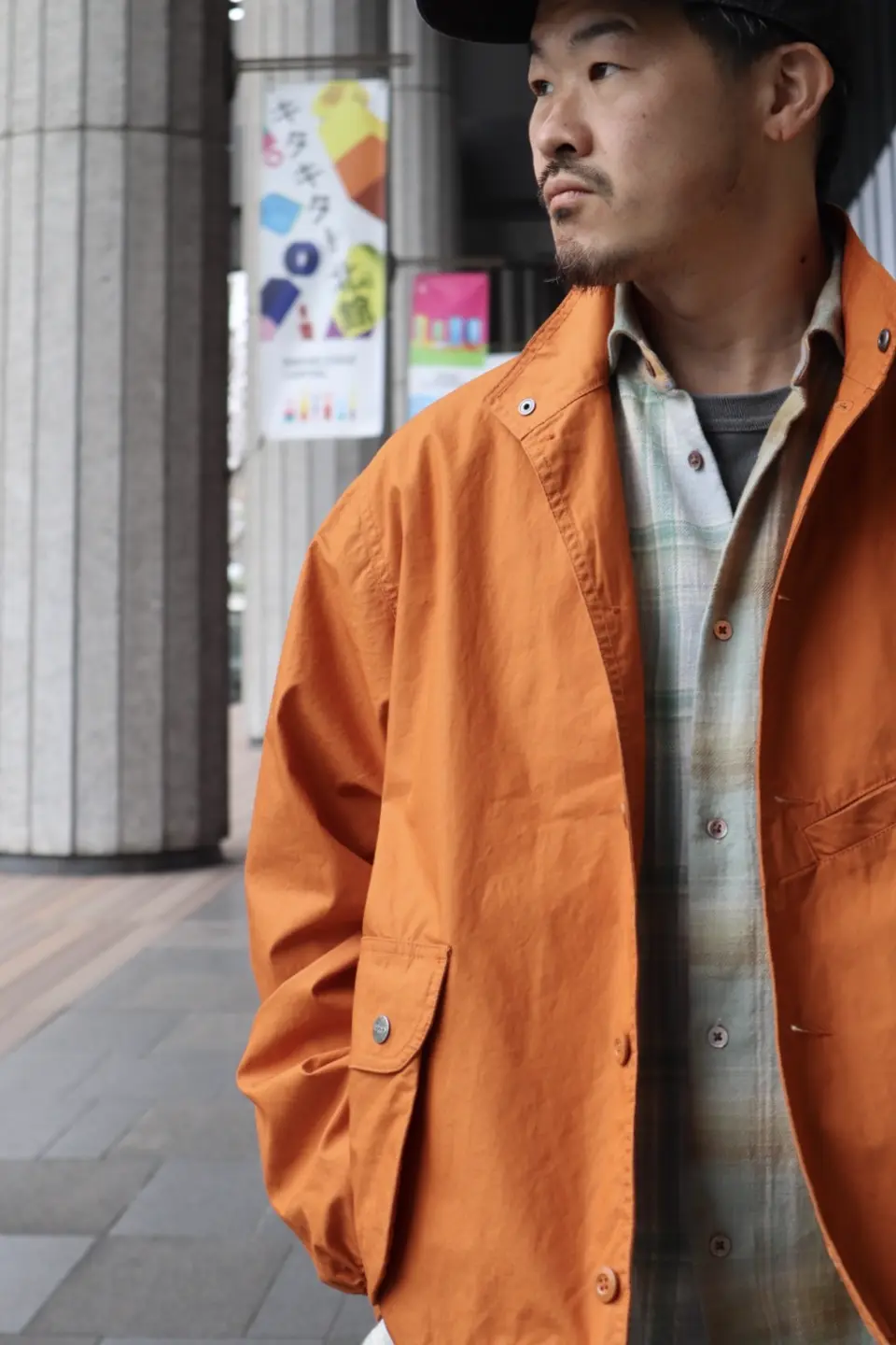 プリミティブな色使いで》FISHING JACKET-TECH COTTON