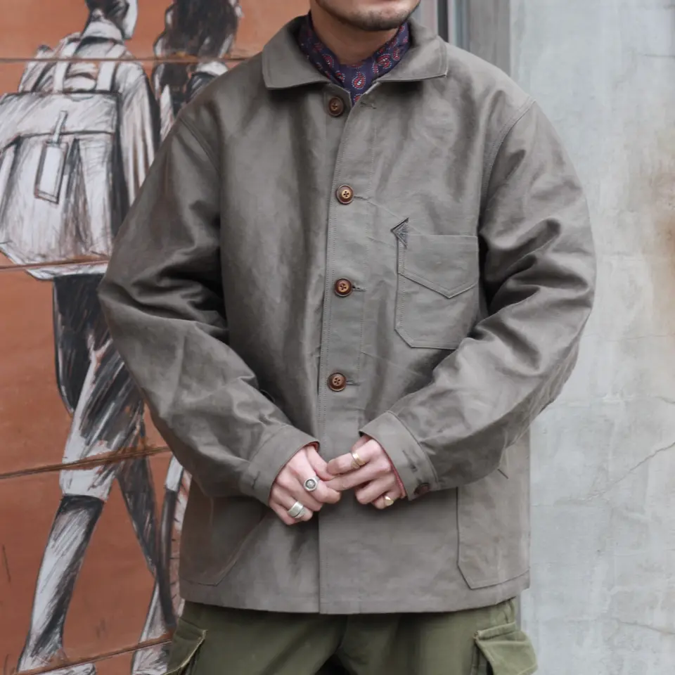 日本の伝統技法を用いた逸品》FISHERMAN JACKET- KURE KAKISHIBU