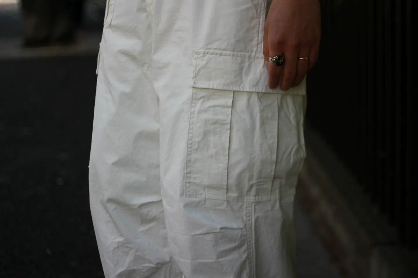 ナイジェルケーボンの白い軍パン》ARMY CARGO PANT - RIPSTOP PIGMENT
