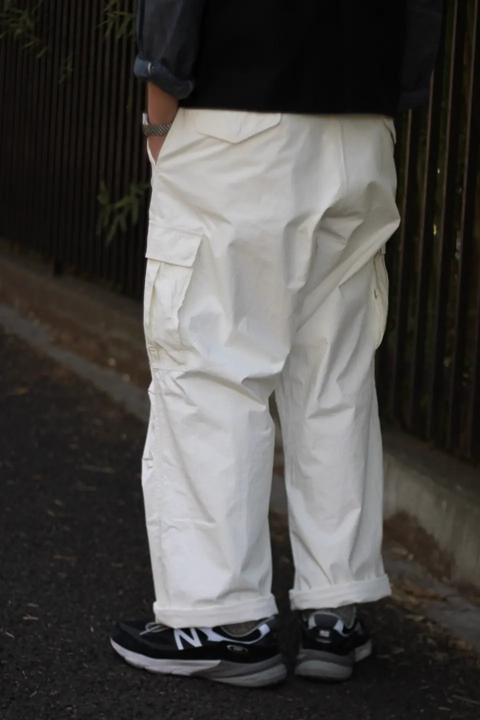BAYCREW'S 新品　ホワイト ミリタリーカーゴパンツ ナイジェルケーボンの白い軍パン》ARMY CARGO PANT - RIPSTOP PIGMENT