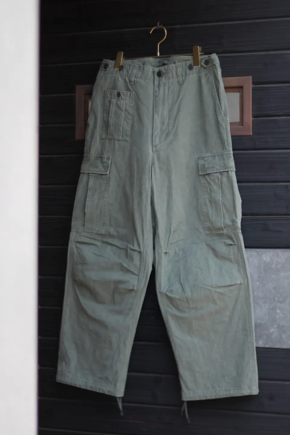 Nigel Cabourn's white military pants》ARMY CARGO PANT - RIPSTOP PIGMEN