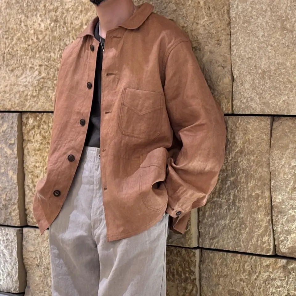時を刻む一着》FISHERMAN JACKET -KAKISHIBU LINEN【六本木限定】