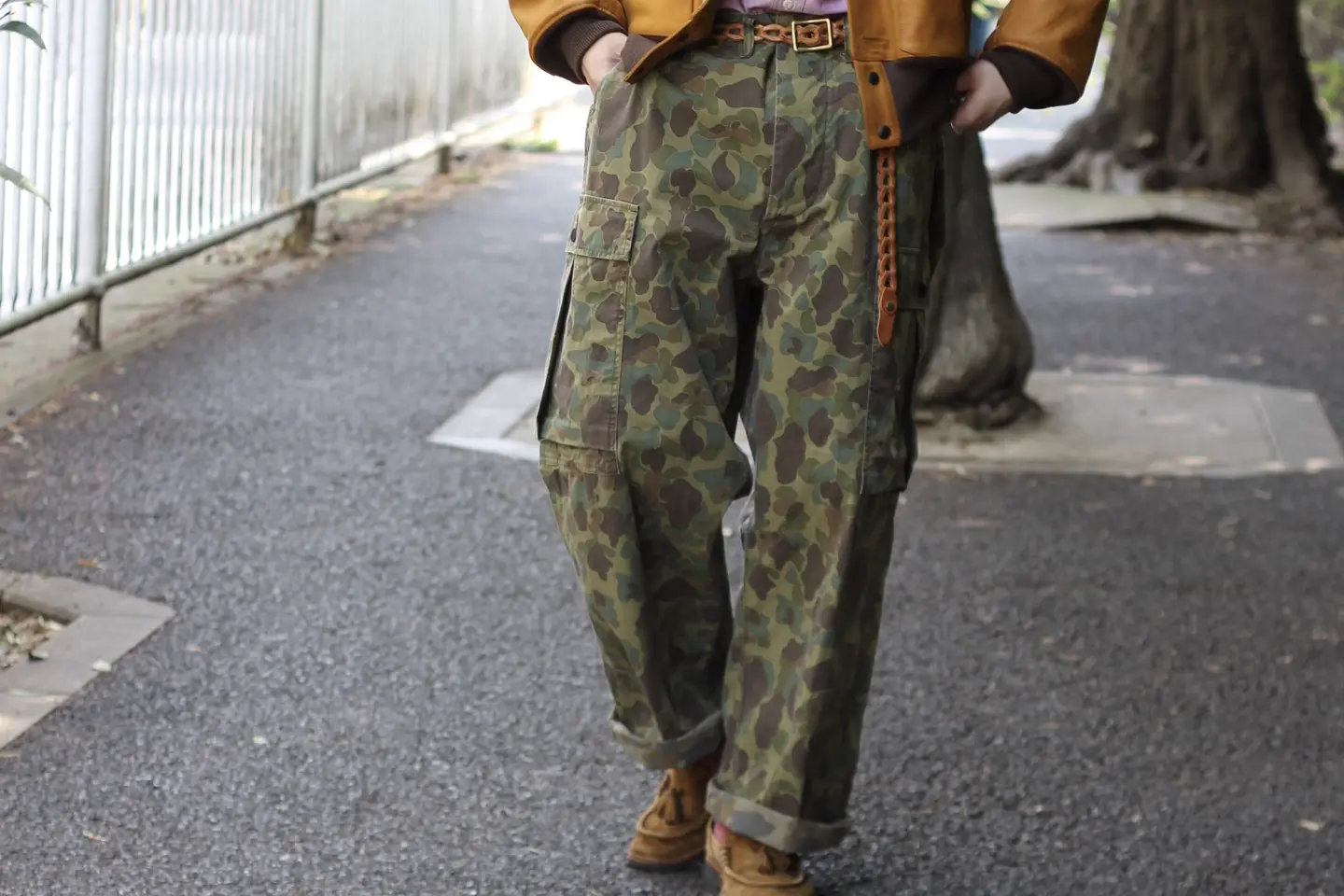 This season's must-have military pants》 40s MONKEY PANT MIX