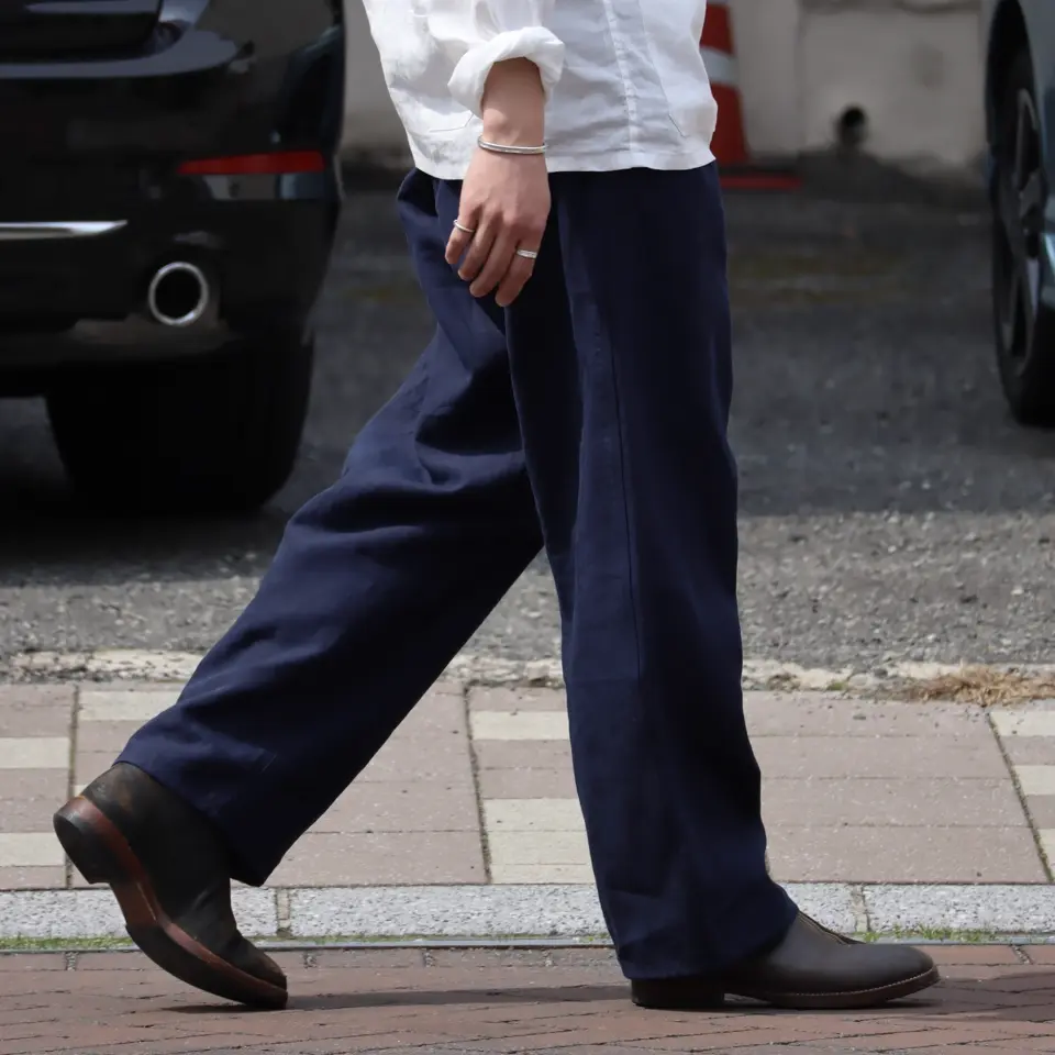 ツボを突かれた》30s FRENCH WORK PANT - LINEN NIDOM