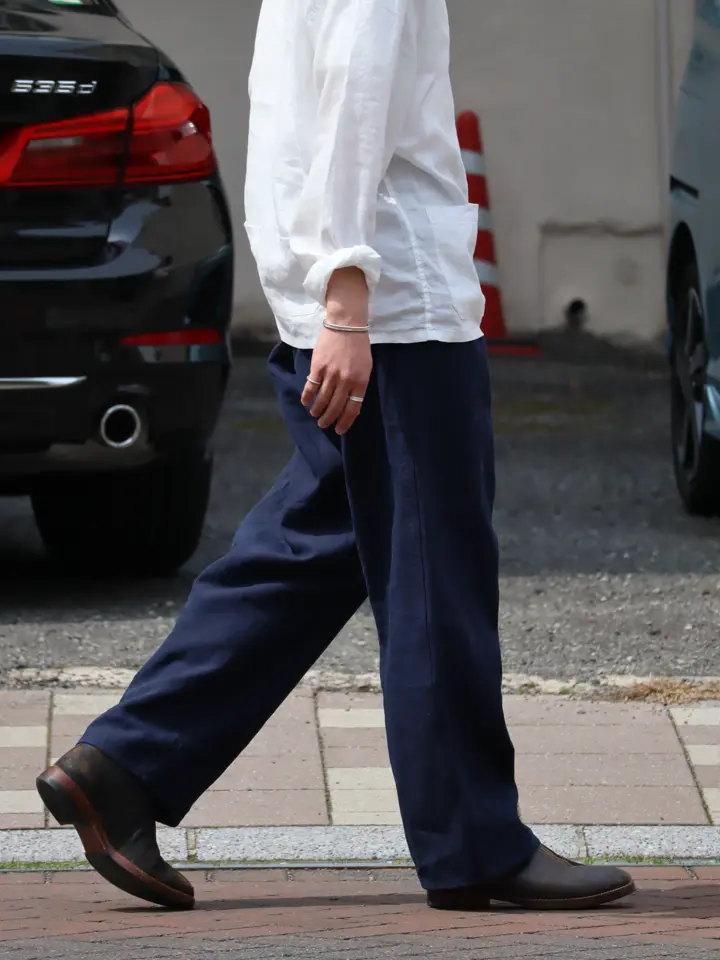 ツボを突かれた》30s FRENCH WORK PANT - LINEN NIDOM