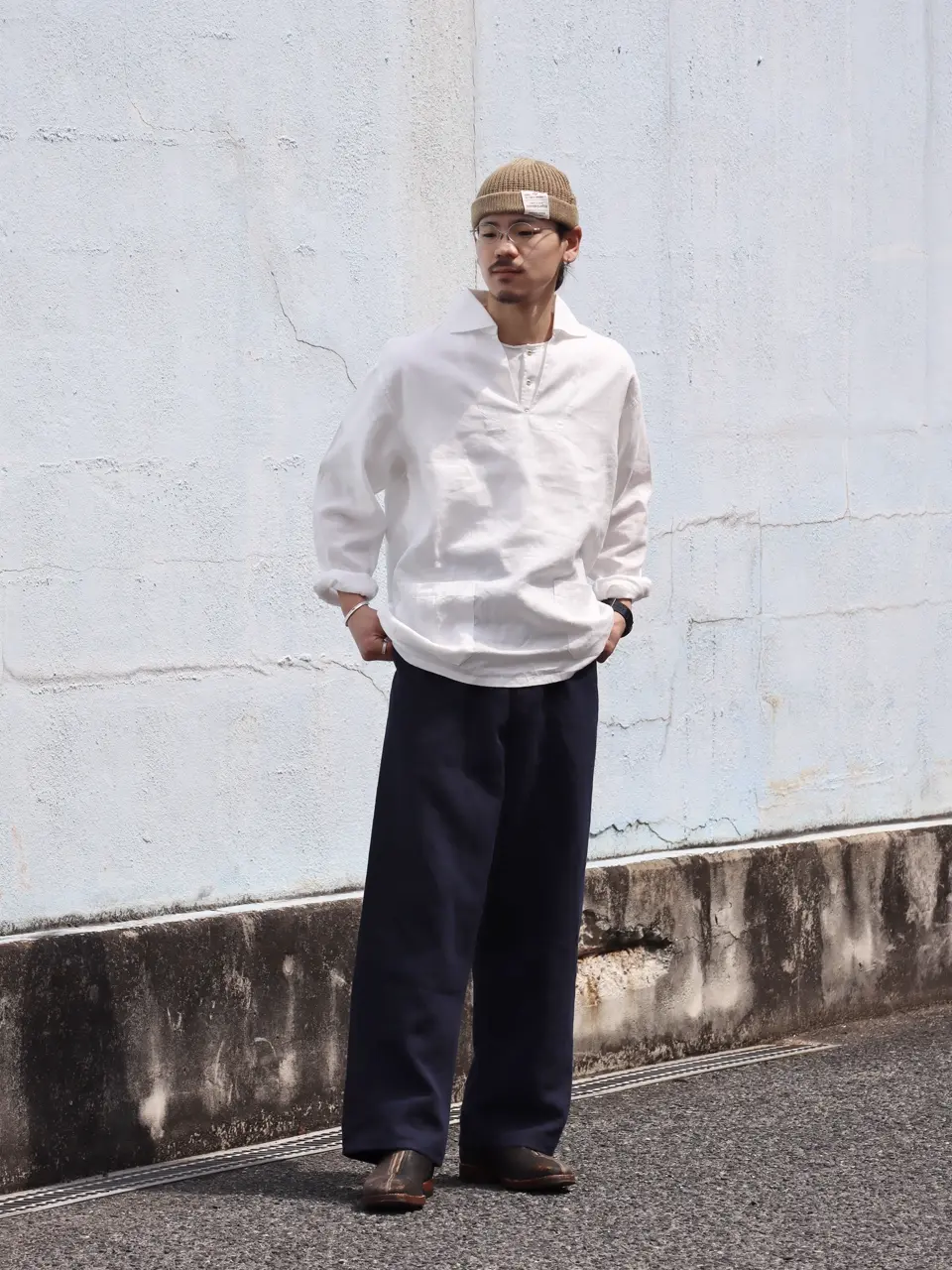 ツボを突かれた》30s FRENCH WORK PANT - LINEN NIDOM