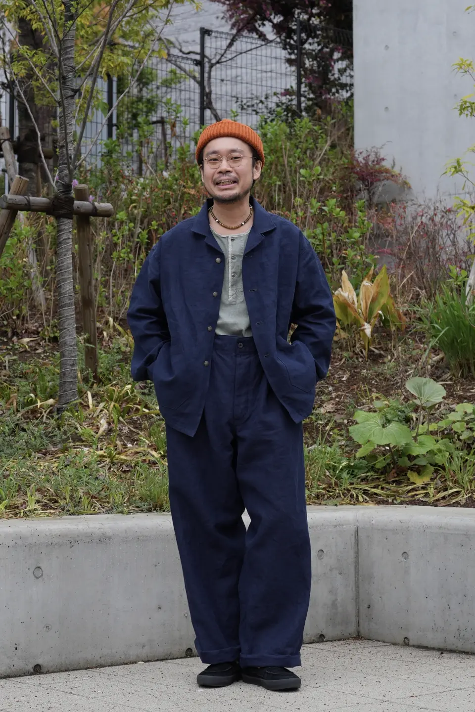 ナイジェルケーボンのリネンセットアップ》FRENCH CHORE JACKET LINEN