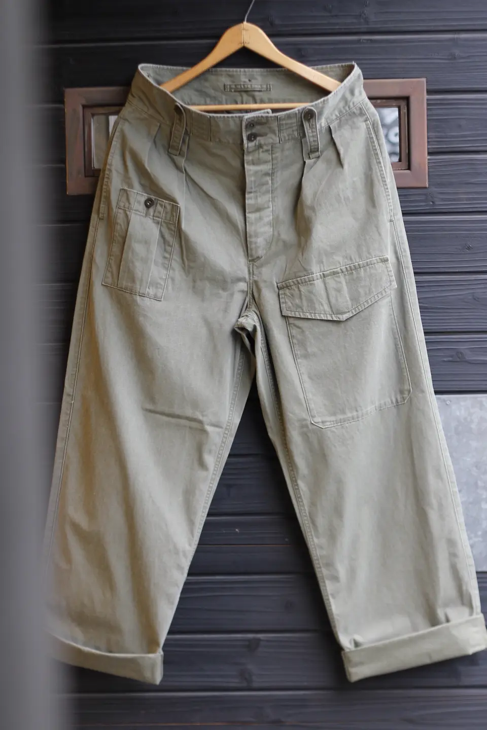 Highly crafted military pants》 BRITISH ARMY PANT - PIGMENT DYE