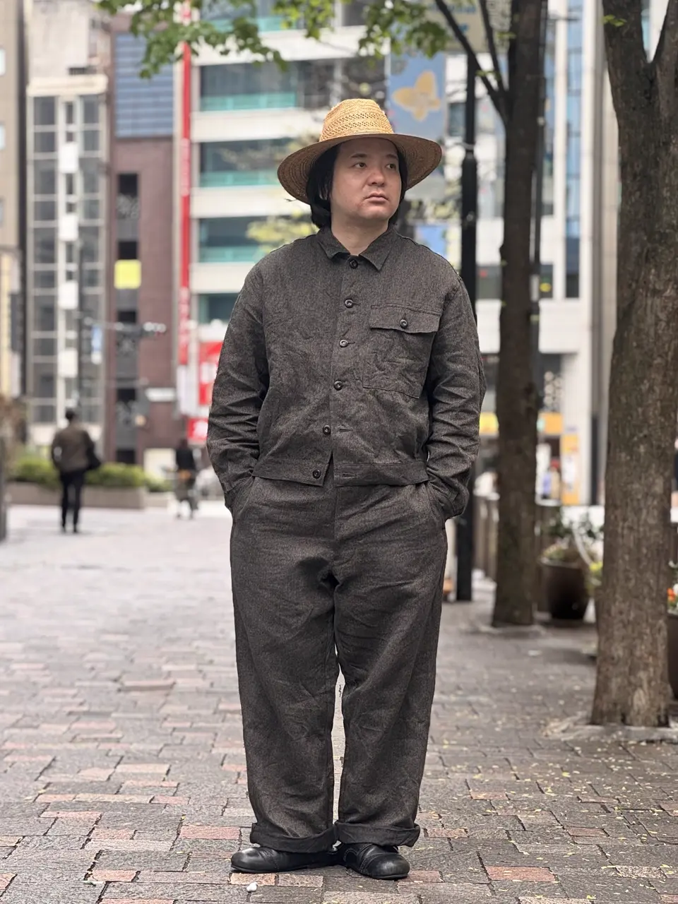 FRENCH WORK JACKET MIX BLACK CHAMBRAY – Nigel Cabourn