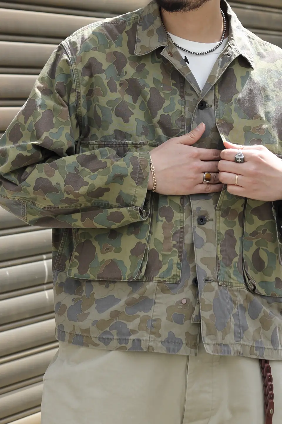 圧巻のダックハンターカモシリーズ》40s USMC JACKET MIX - DUCK HUNTER