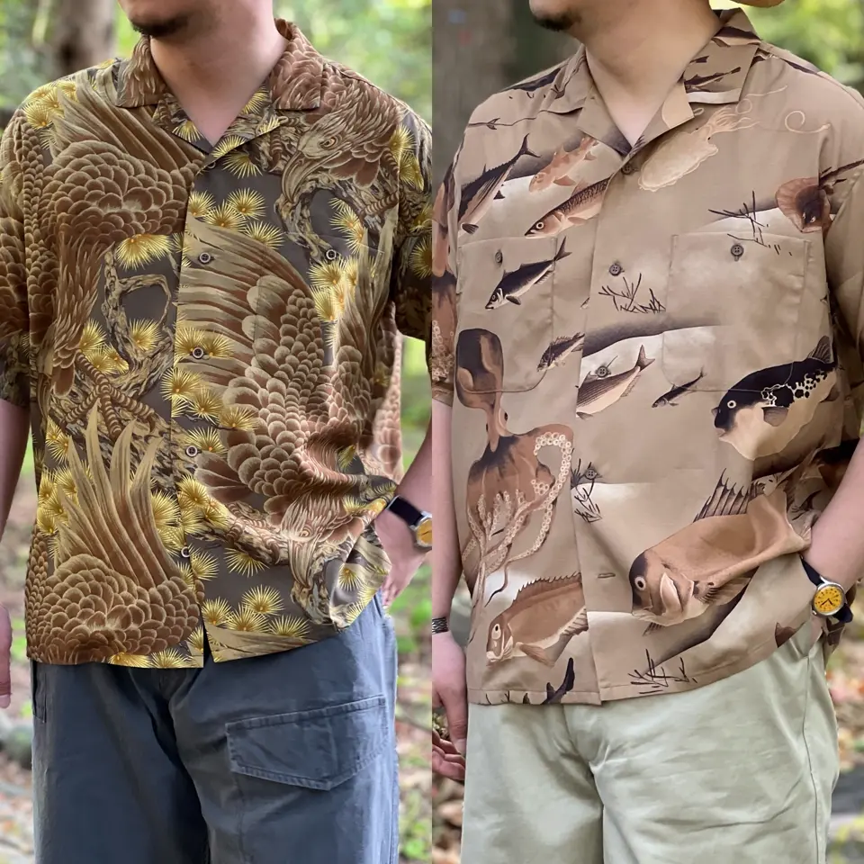 日本由来のアロハシャツ》ALOHA SHIRT - GYOGUN & EAGLE