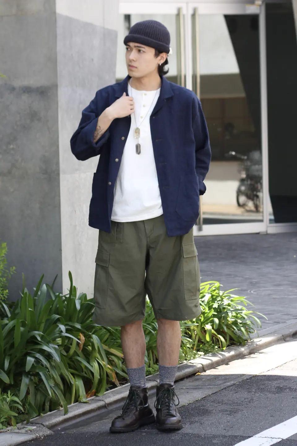 名作の軍パンショーツ》ARMY CARGO SHORT