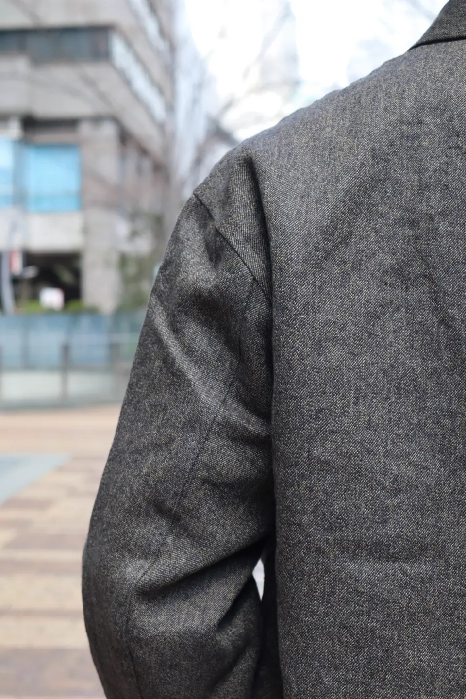 洒落たブラックシャンブレー》FRENCH WORK JACKET -BLACK CHAMBRAY
