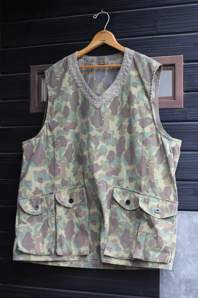 汎用性抜群のベスト》PULLOVER FISHING VEST - DUCK HUNTER CAMO