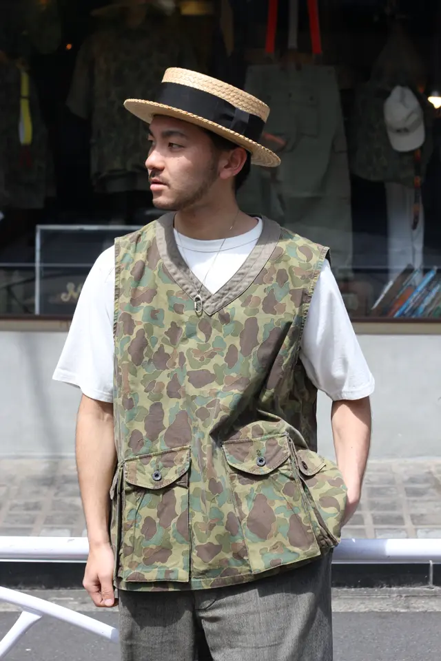 汎用性抜群のベスト》PULLOVER FISHING VEST - DUCK HUNTER CAMO