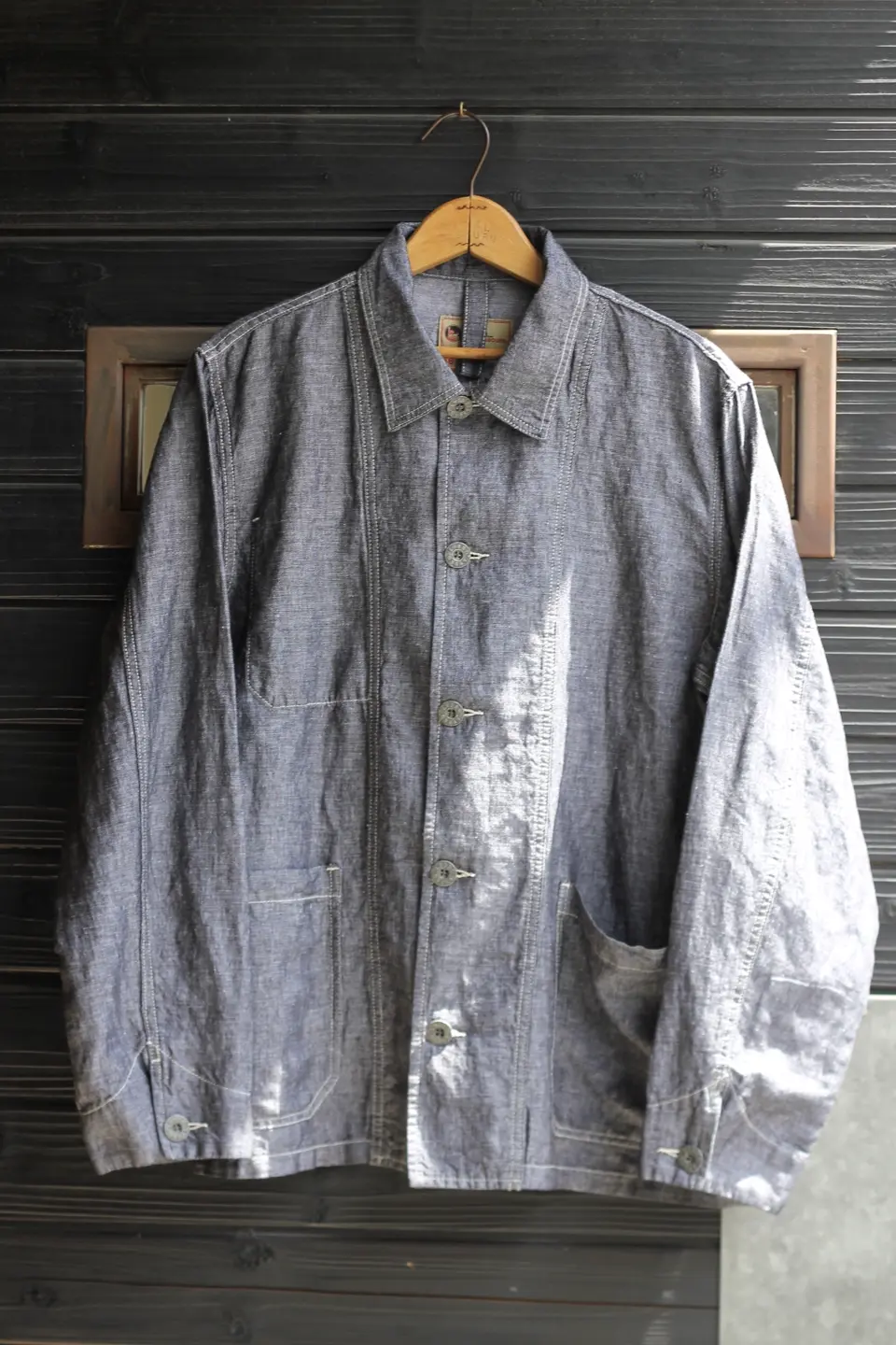 夏でも着れるデニムジャケット》CHORE JACKET - LINEN DENIM