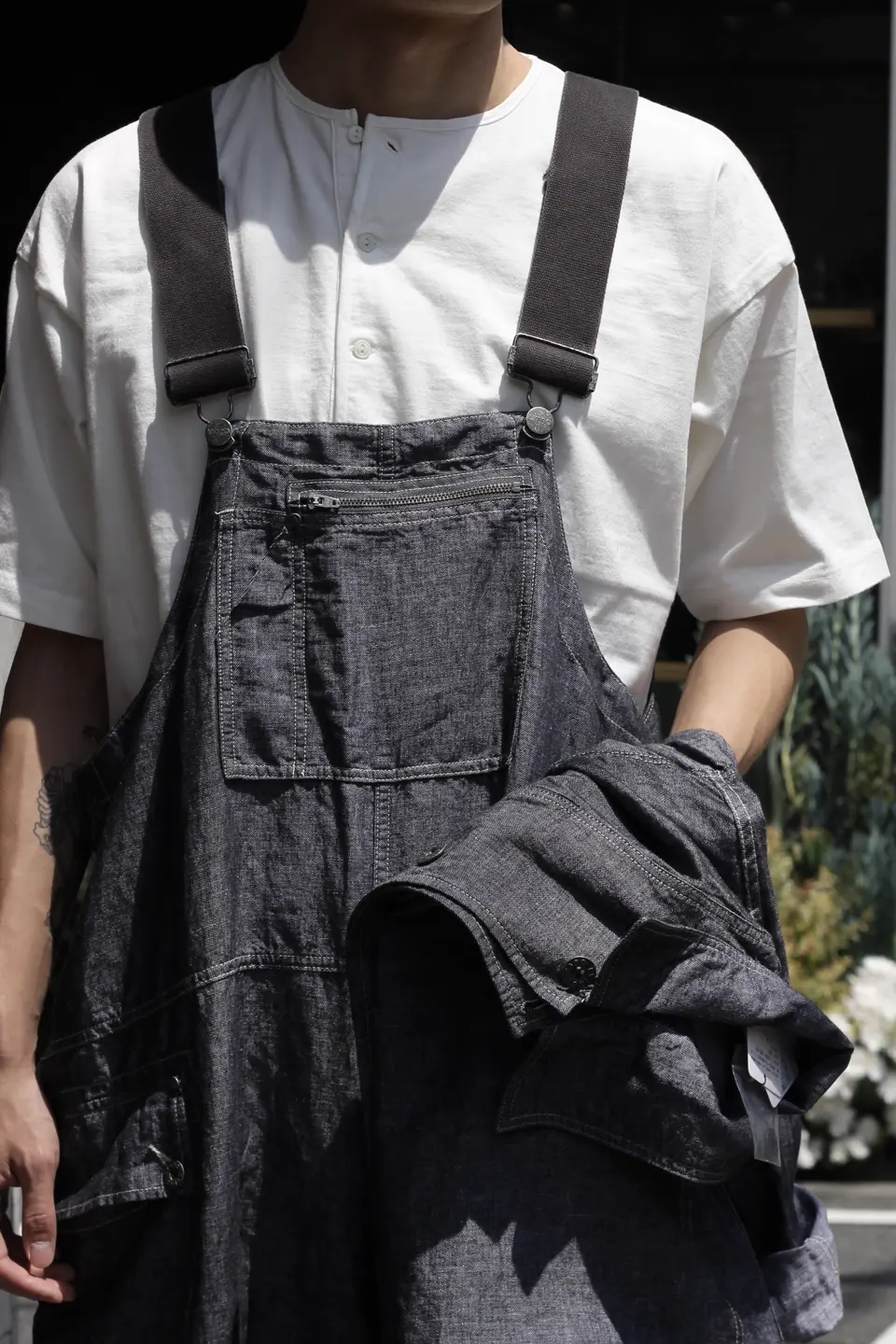 夏でも着れるデニムジャケット》CHORE JACKET - LINEN DENIM
