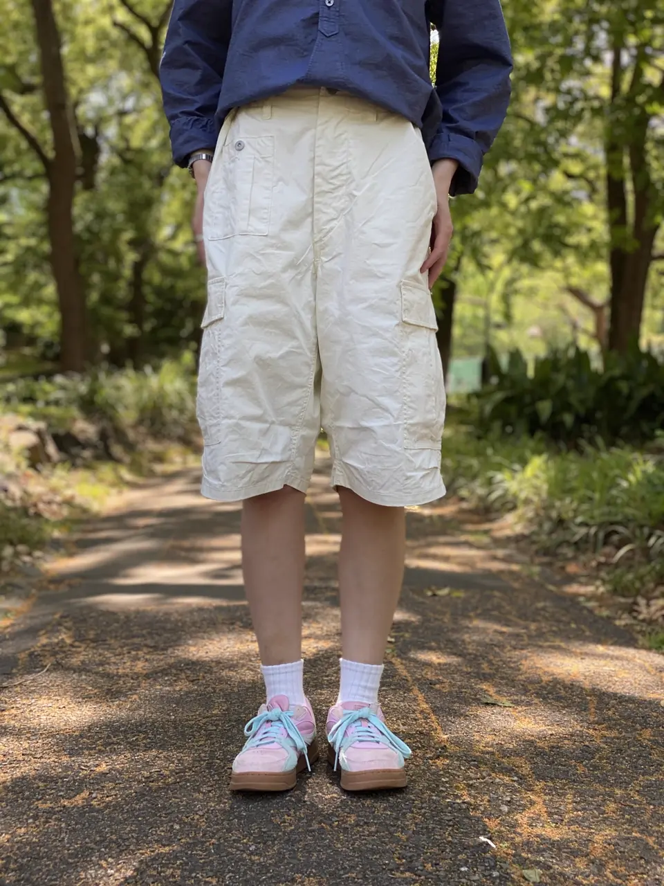 NIGEL CABOURN ナイジェルケーボン デニム カーゴショーツ 34 夏の主役】ナイジェルケーボンのショーツコレクション