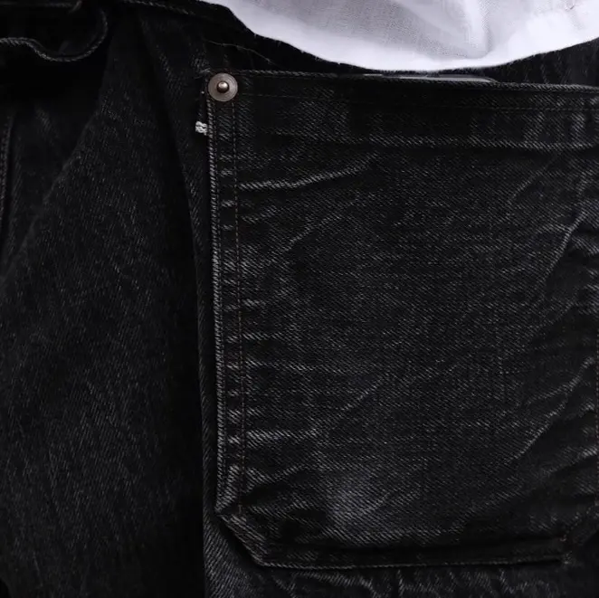 ブラックデニムの経年変化》RAILMAN DENIM PANT - BLACK DENIM