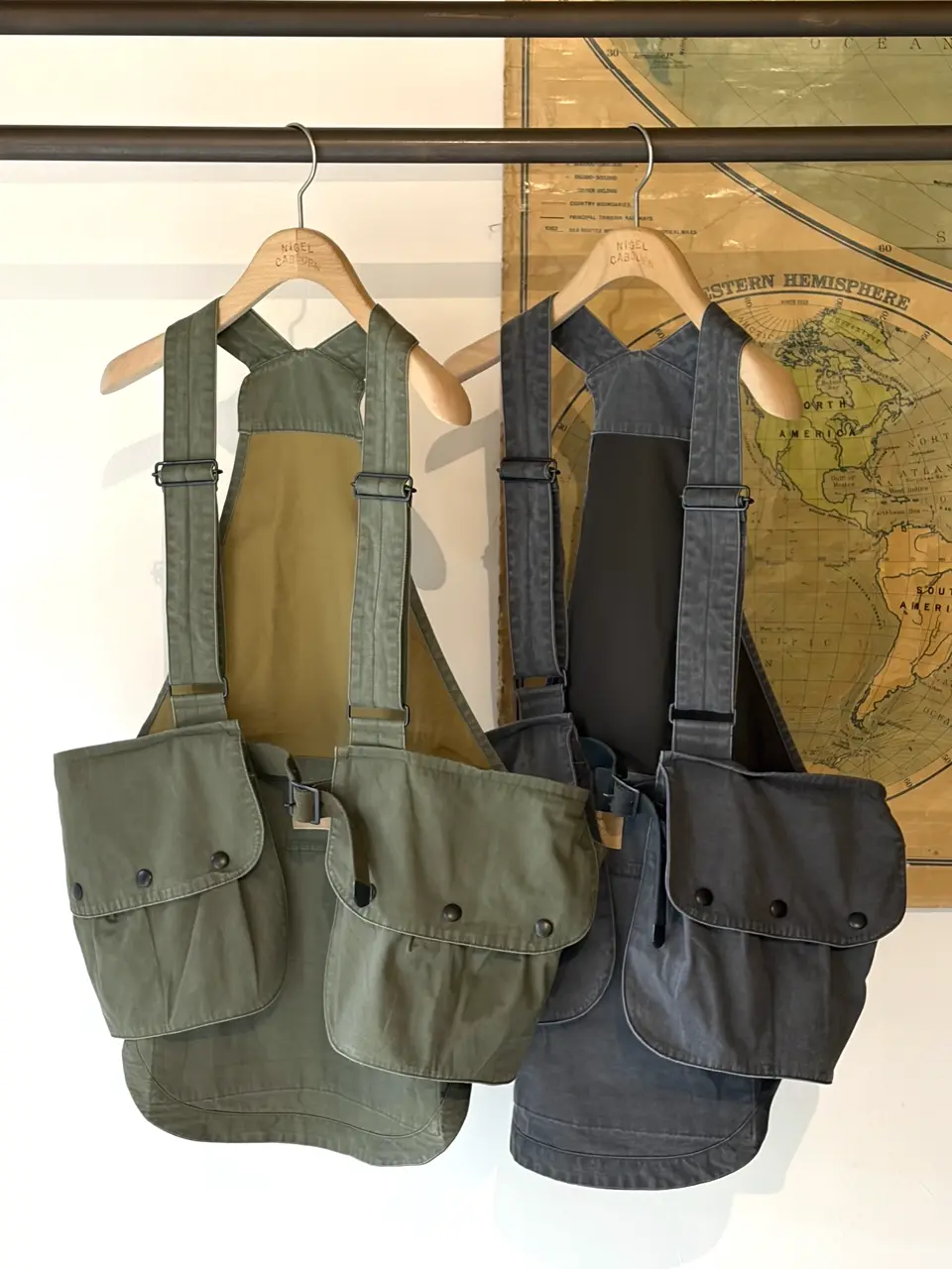 多機能なベスト》FISHING VEST PIGMENT DYE
