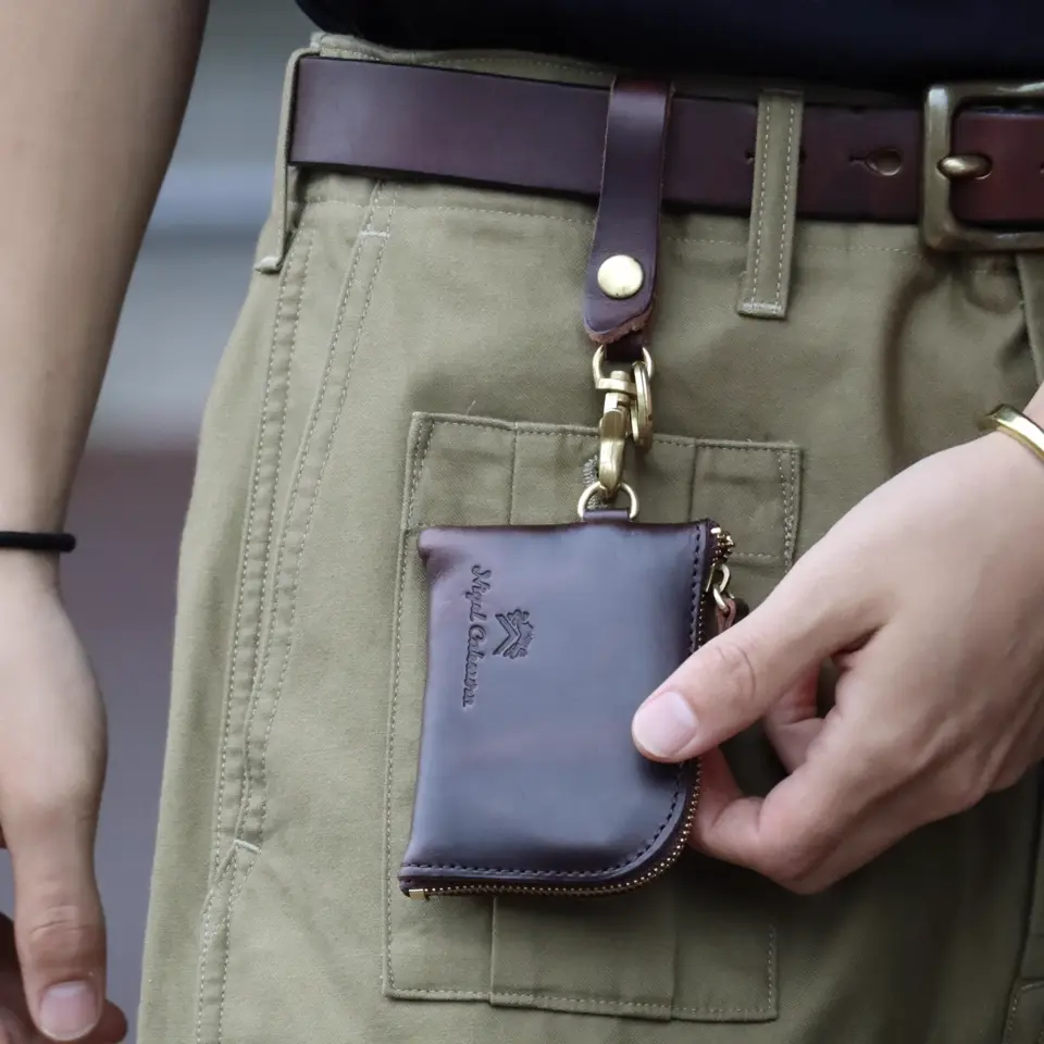 夏の装いに一足し》COIN CASE - PEAT LABEL