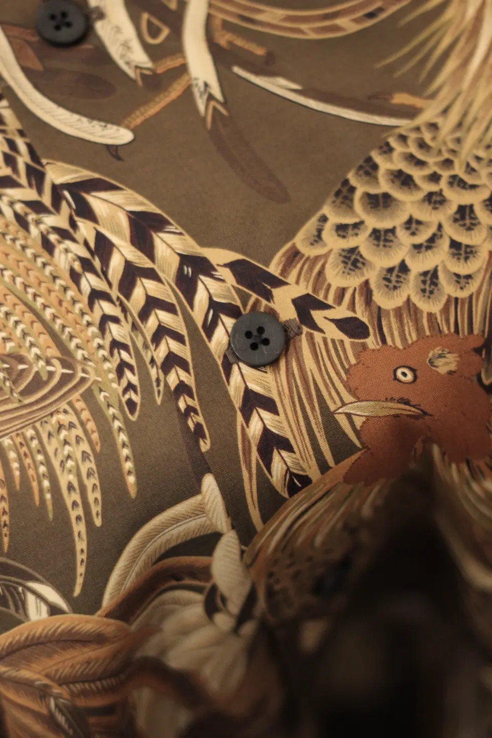 伊藤若冲が描く軍鶏図をアロハシャツに》ALOHA SHIRT - SHAMOZU