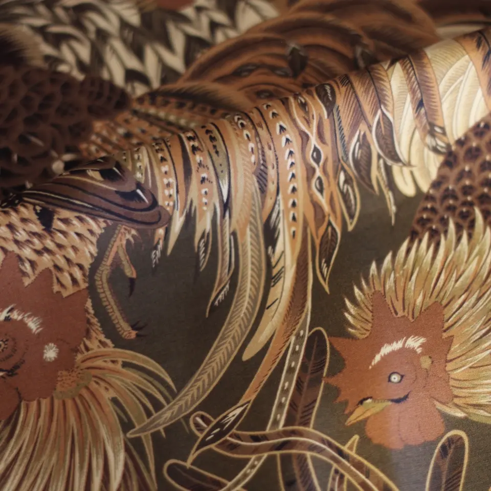 伊藤若冲が描く軍鶏図をアロハシャツに》ALOHA SHIRT - SHAMOZU