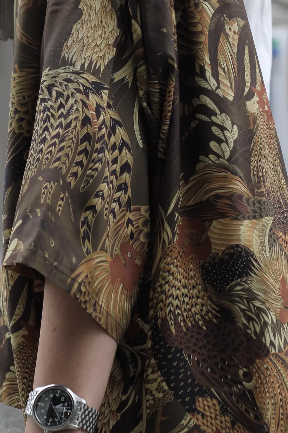 伊藤若冲が描く軍鶏図をアロハシャツに》ALOHA SHIRT - SHAMOZU