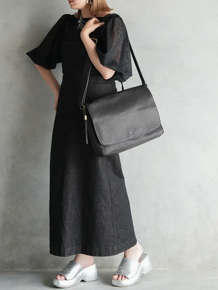 キソラ ショルダーバッグ オリーブヌメ ユニセックス KIOB-079 kissora