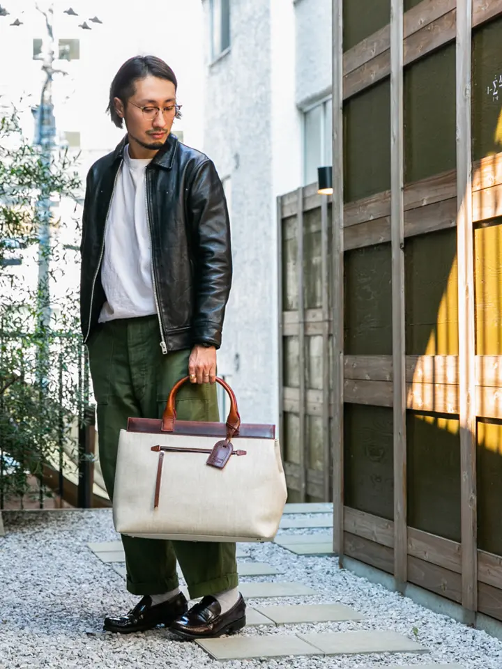 ファウラー トートバッグ 2WAY メンズ FWLB-102 イタリア製 FOWLER