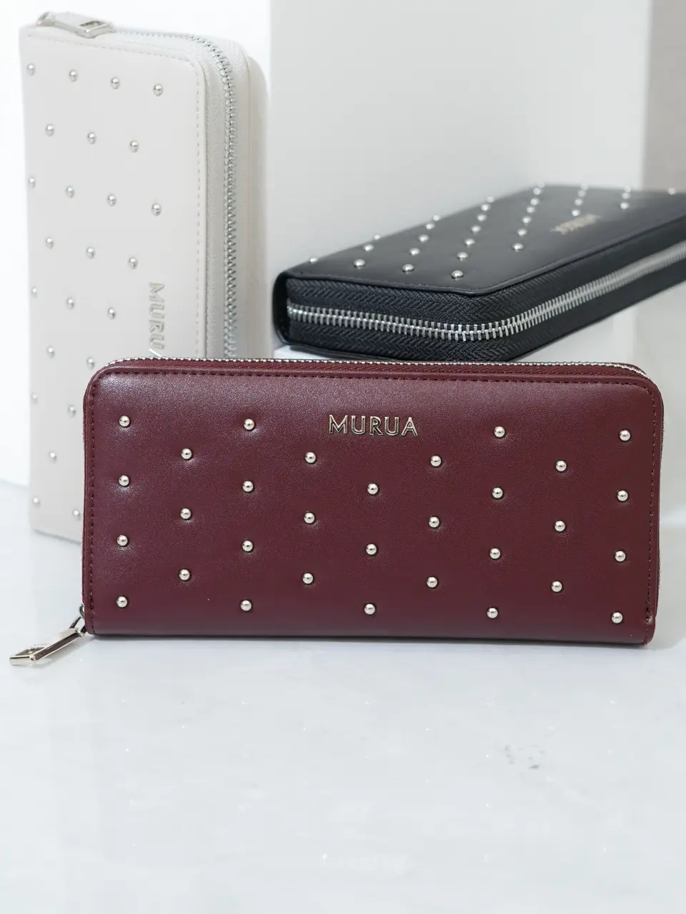 MURUA 長財布 MURUA 長財布 ラウンドファスナー レディース MR-W1371 ムルーア