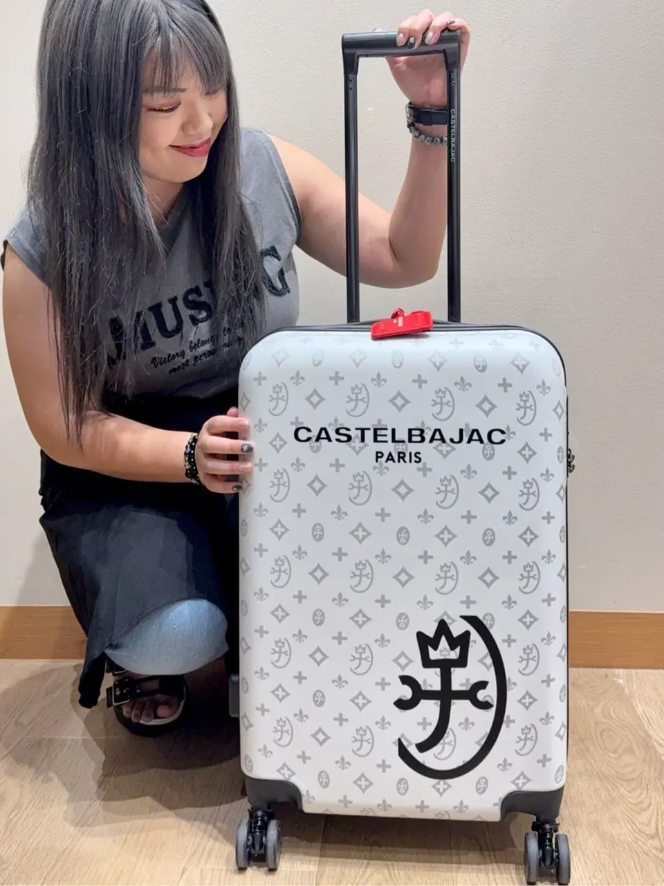 カステルバジャック スーツケース キャリーケース 拡張 エキス