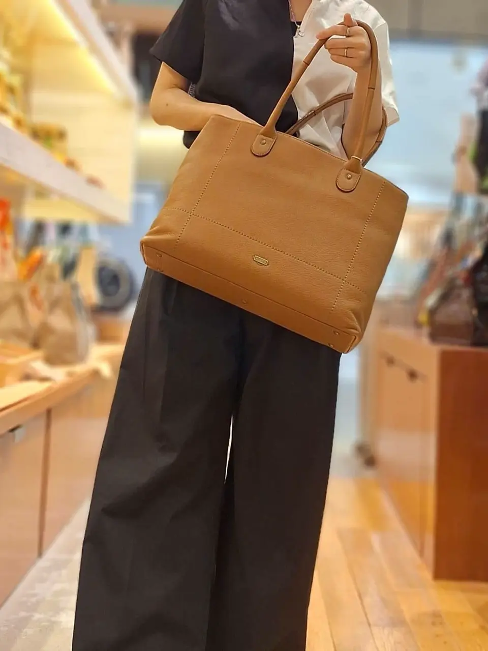 エフィー トートバッグ レディース CBP4-001 efffy | 牛革 日本製