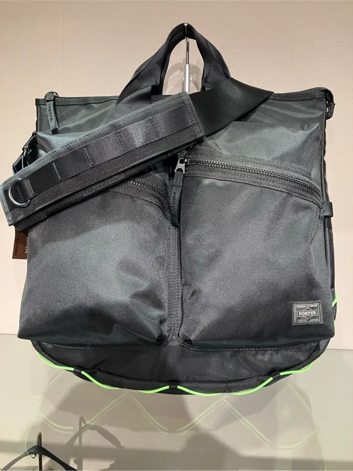 ポーター 吉田カバン 良品 メッセンジャーバッグ ヘルメットバッグ ブラック FORCE(フォース) 2WAY HELMETBAG(S) | 吉田カバンホームページ