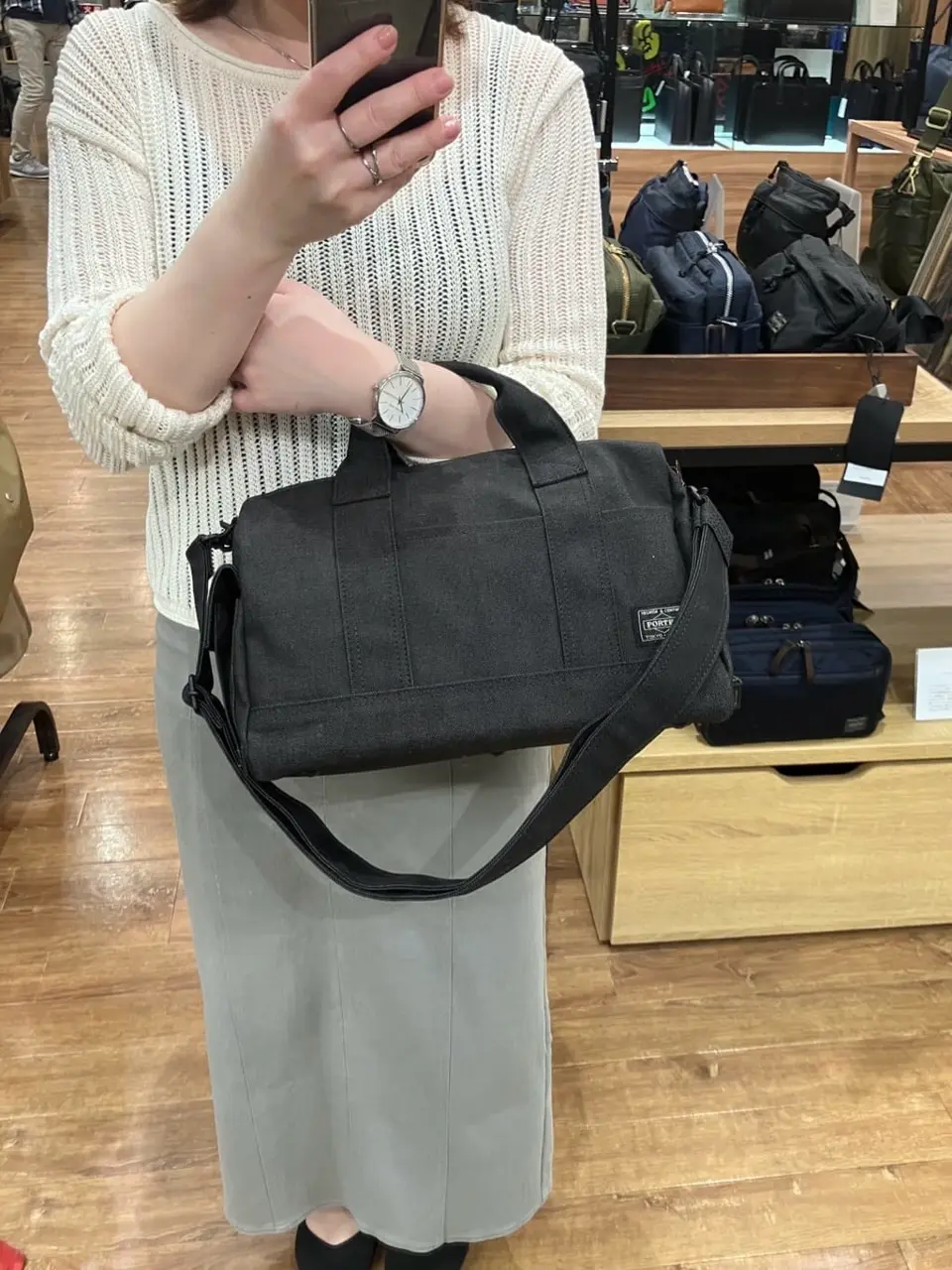 ポーター 吉田カバン スモーキー ボストンバッグ メンズ グレー 旅行 ポーター スモーキー 2WAYドクターズバッグ 592-26367 PORTER