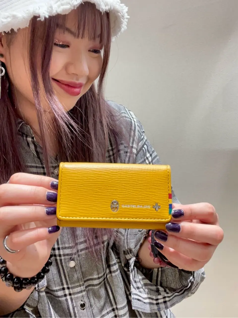 カステルバジャック プレス キーケース 057613?イエロー キーケース＜プレス小物＞ | カステルバジャック（CASTELBAJAC）公式通販