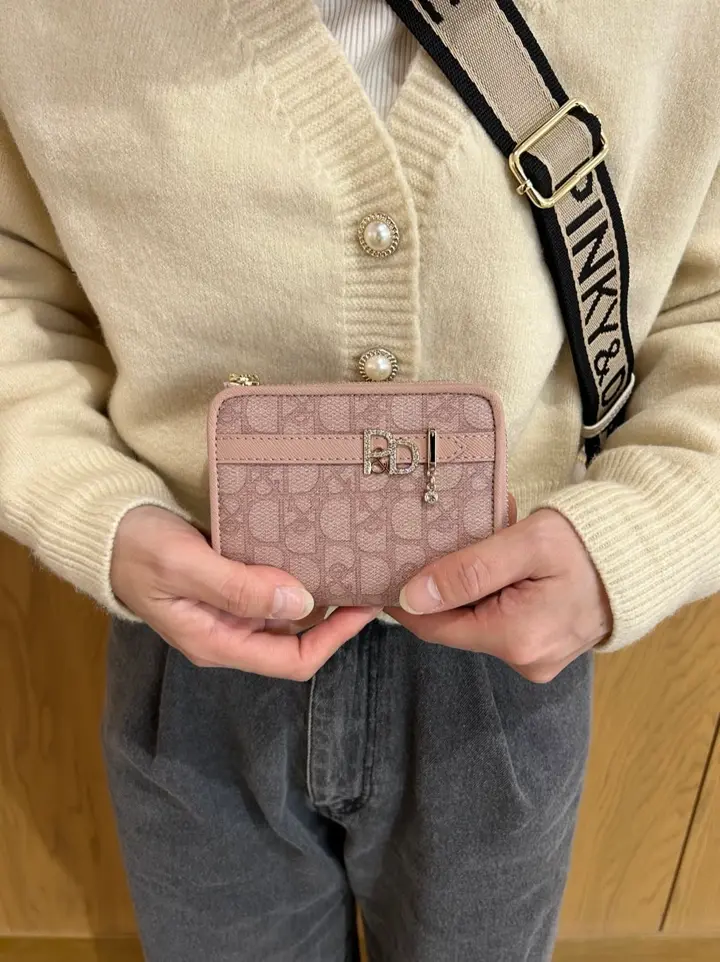 ピンキーアンドダイアン 二つ折り財布 本革 レディース PDLWBES3