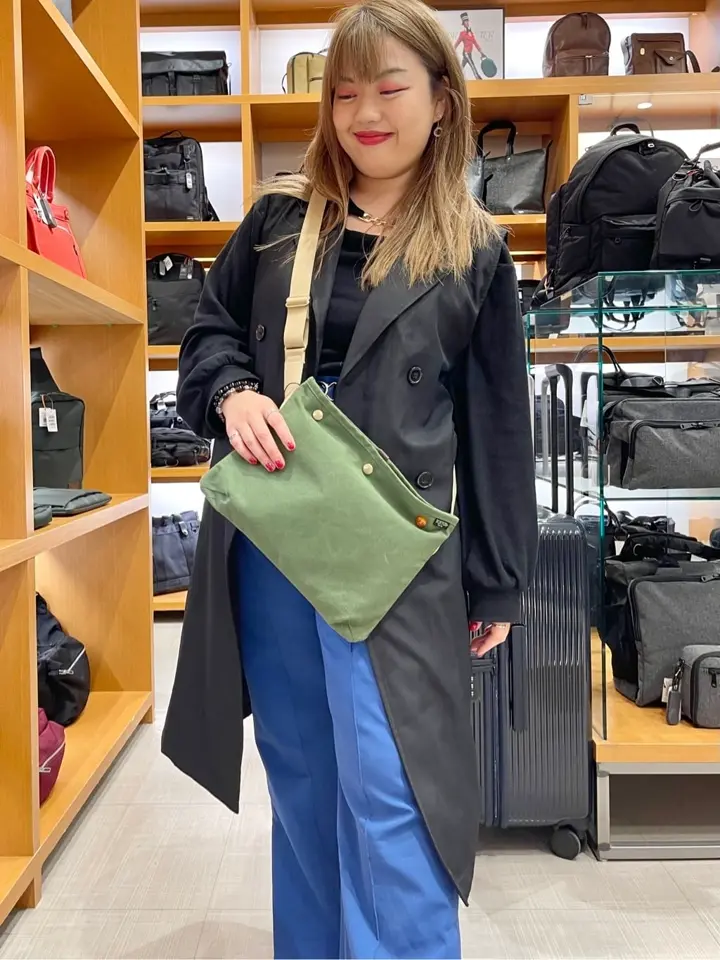 今*崇様 PORTER COPPI サコッシュ グリーン　美品 PORTER ポーター コッピ サコッシュ 571-09747 吉田カバン