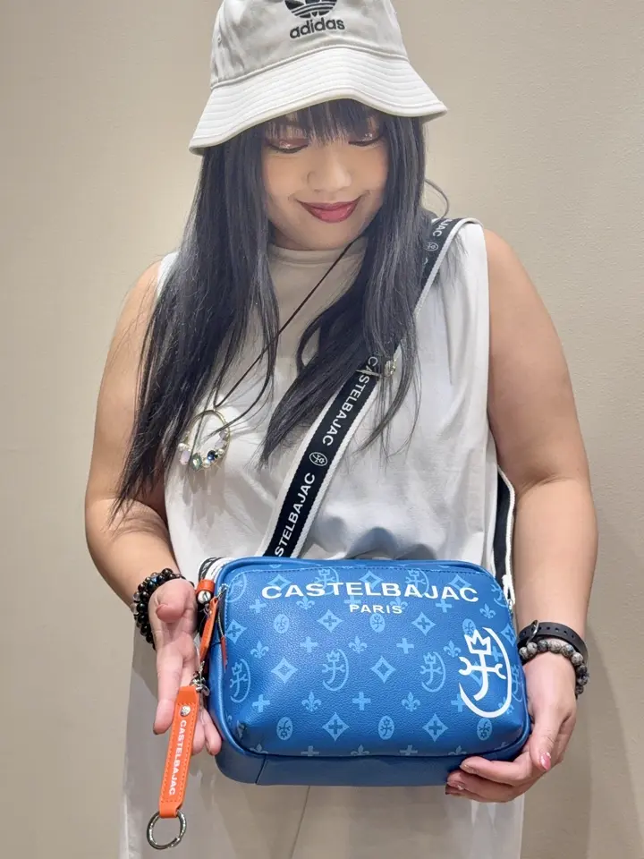 カステルバジャック ショルダーバッグ 横型 カジュアル ストラップ