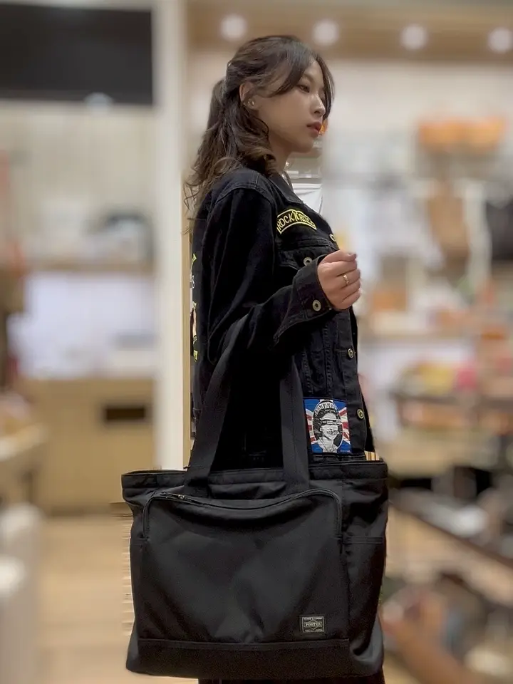 PORTER◇トートバッグ⁄--⁄NVY⁄689-05948 ポーター フラッシュ トート 