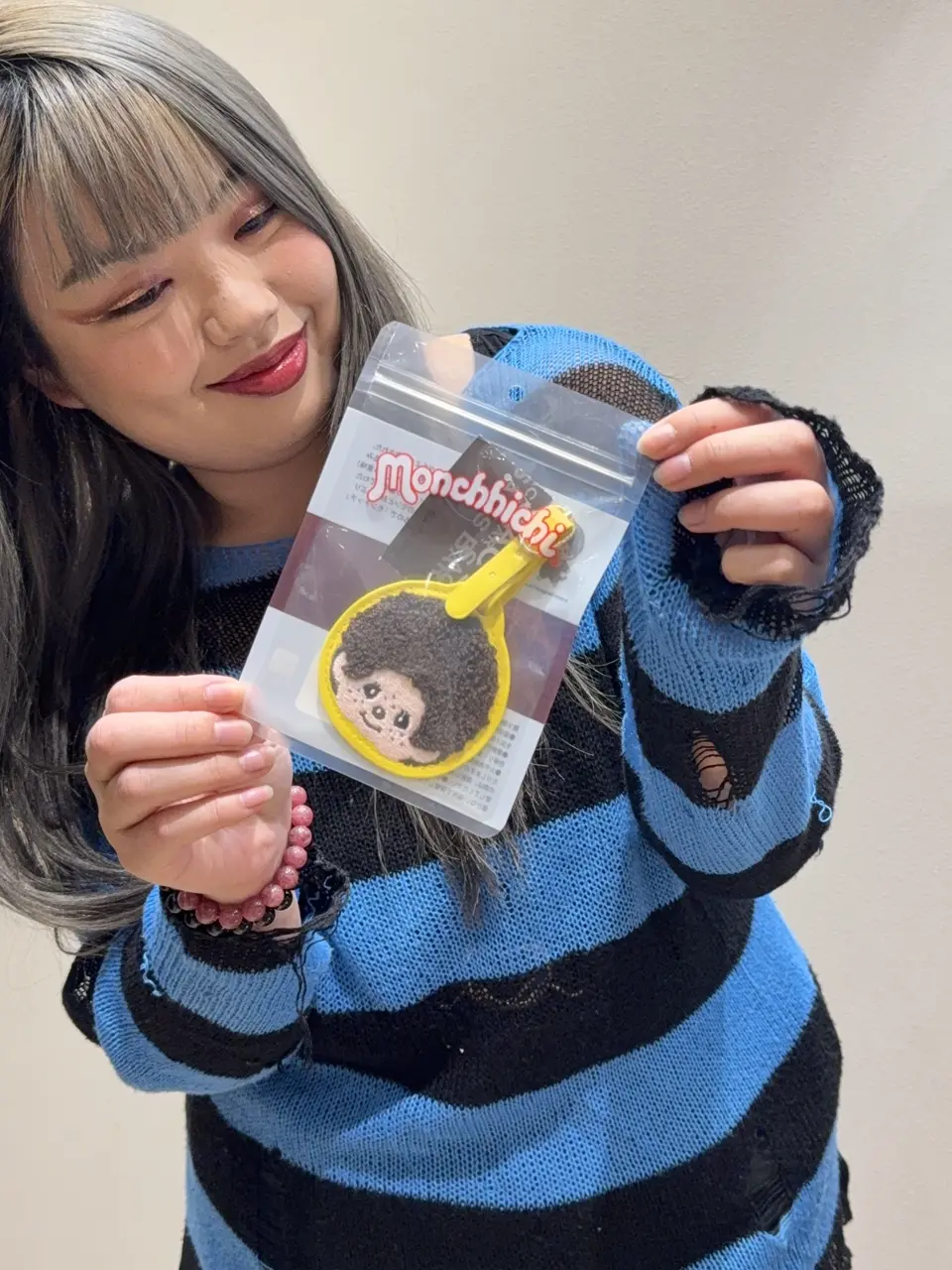 モンチッチ サガラ刺繍 ネームタグ レディース AMS-004 AM-017